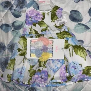 Rare Editions Floral Dress with Headbands